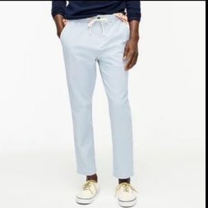 J. Crew Slim Dock Pant Stretch Chambray Blue
